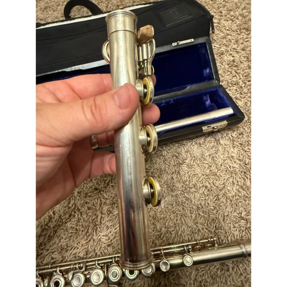 Armstrong Model 80 Sterling Silver Flute Open Hole B Foot Elkhart USA - Picture 14 of 15